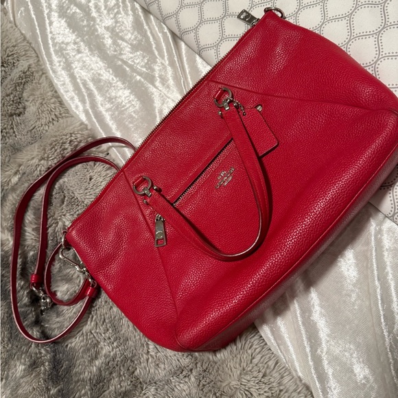 Handbags - Coach Red Shoulder Bag